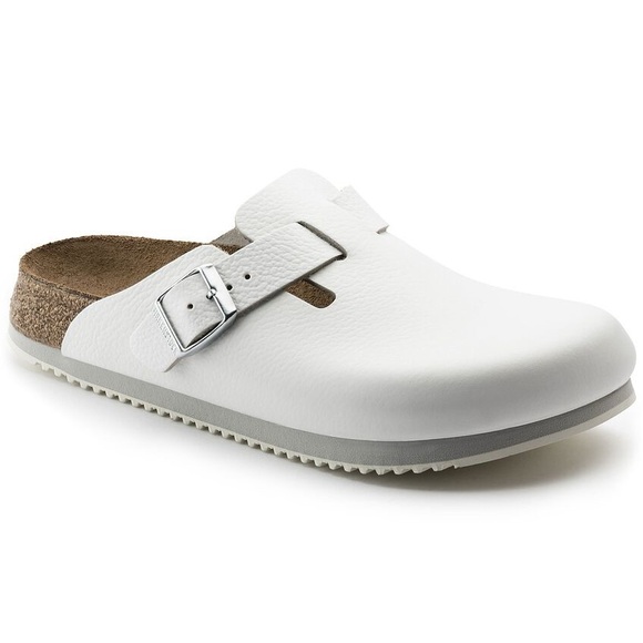 BIRKENSTOCK BOSTON BS SUPER GRIP CLOGS IN WHITE 36 5 - Picture 4 of 11